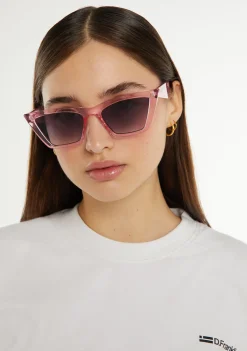 D.Franklin Monaco Pink / Gradient Grey|Damen Cat Eye Sonnenbrillen