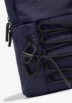 D.Franklin Multi-Pocket Nylon Backpack Navy|Damen Rucksäcke|Backpack