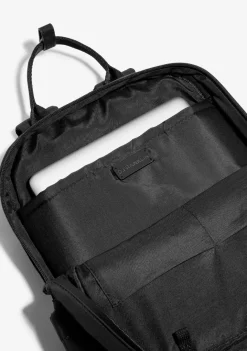 D.Franklin Multi-Pocket Nylon Backpack Black + Custom Set Lime|Damen Rucksäcke|Backpack