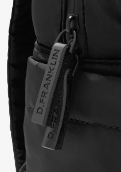 D.Franklin Multi-Pocket Nylon Backpack Black|Damen Rucksäcke|Backpack