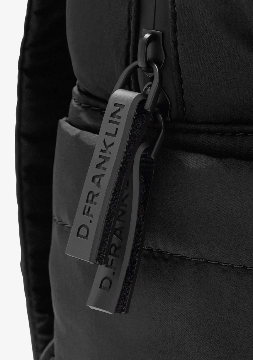 D.Franklin Multi-Pocket Nylon Backpack Black|Damen Rucksäcke|Backpack