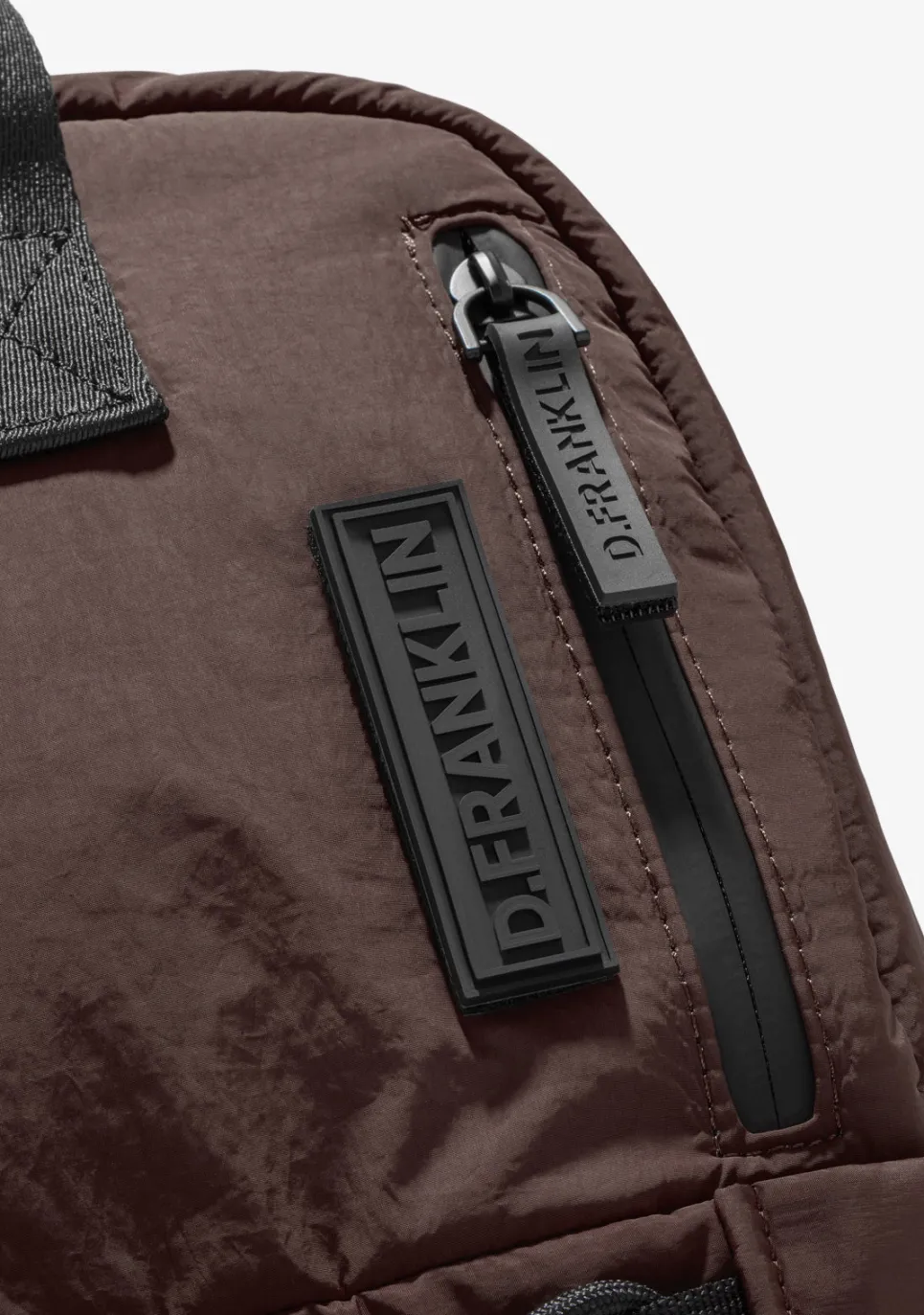 D.Franklin Multi-Pocket Nylon Backpack Brown|Damen Rucksäcke|Backpack