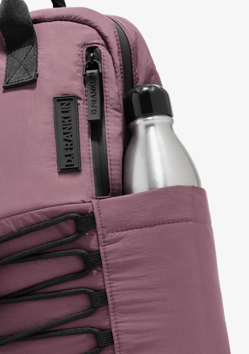 D.Franklin Multi-Pocket Nylon Backpack Pink|Damen Rucksäcke|Backpack