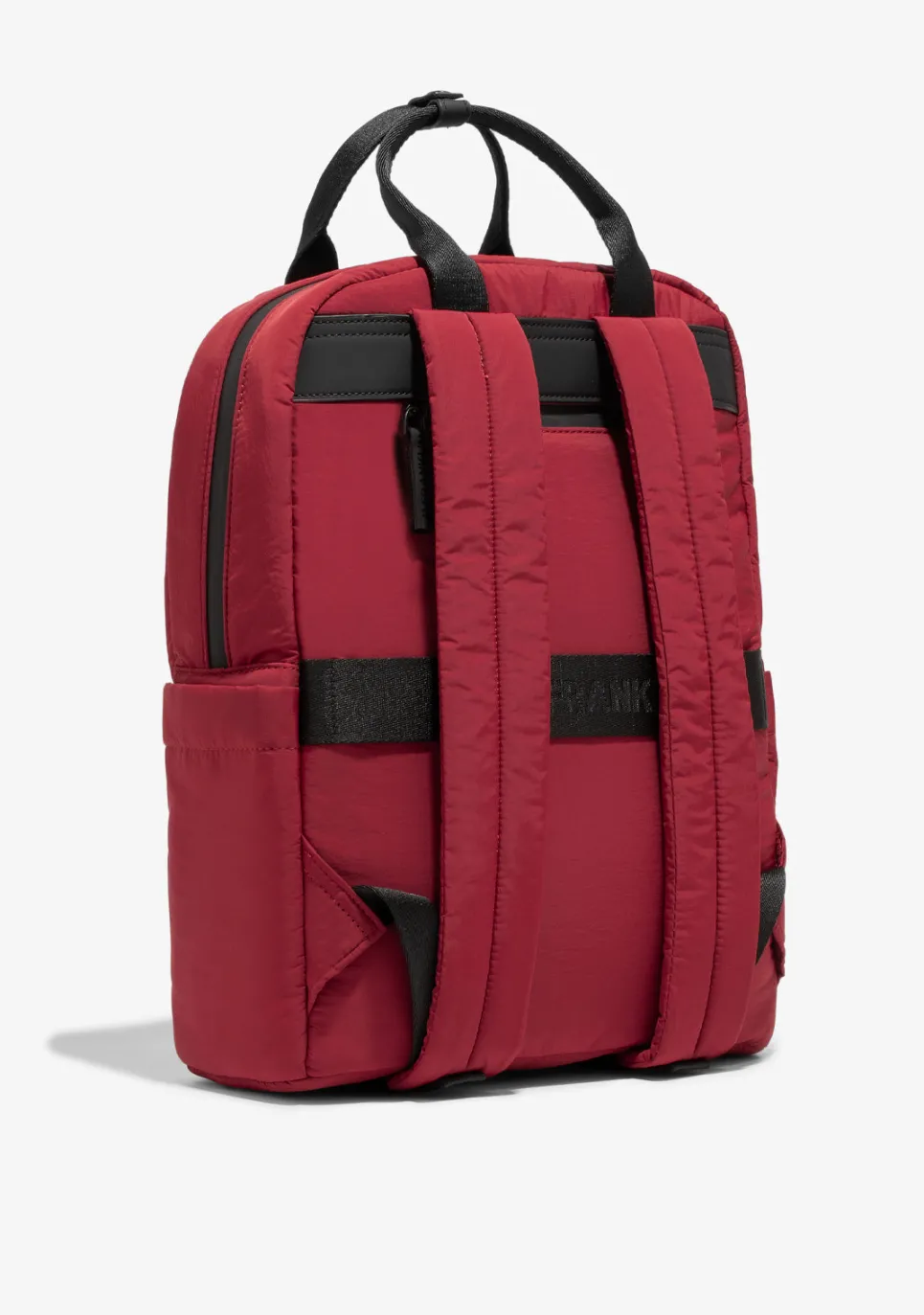 D.Franklin Multi-Pocket Nylon Backpack Red + Custom Set Orange|Damen Rucksäcke|Backpack