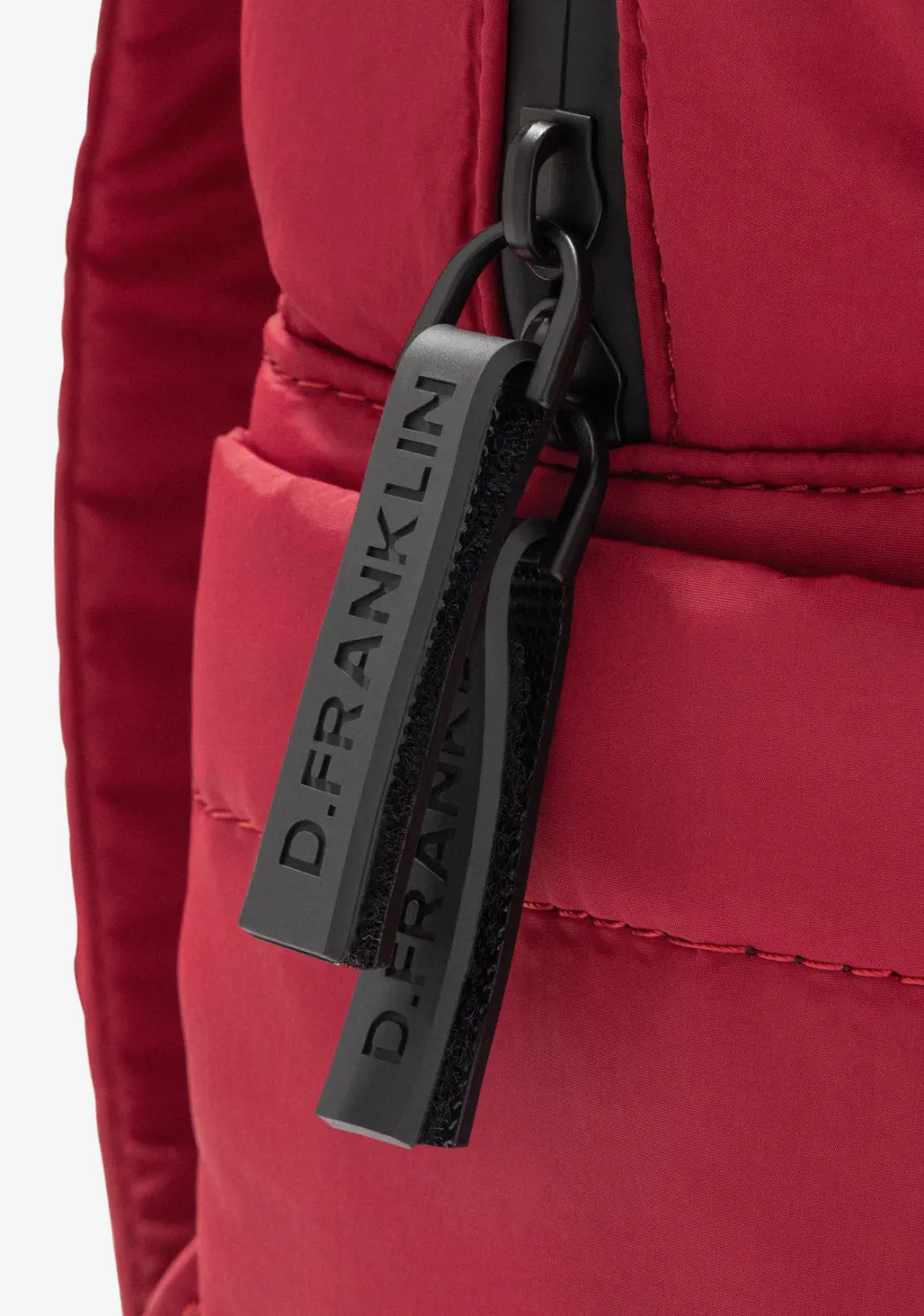 D.Franklin Multi-Pocket Nylon Backpack Red|Damen Rucksäcke|Backpack