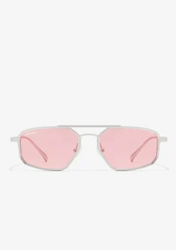 D.Franklin Muni LA Silver / Pink|Damen Pilotenbrillen|Polarisierte Sonnenbrillen