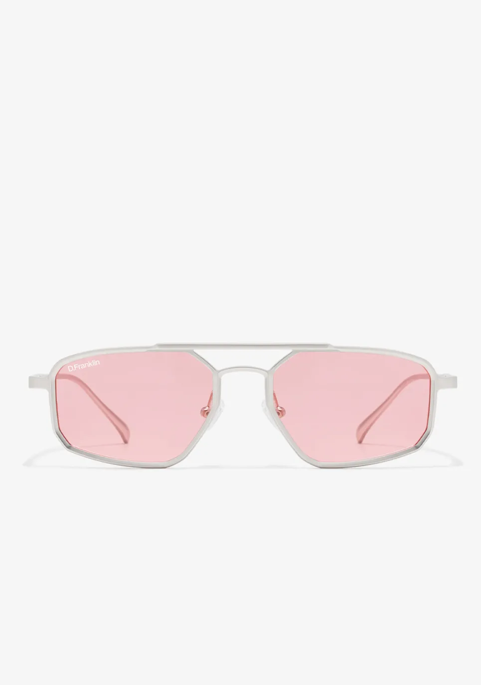 D.Franklin Muni LA Silver / Pink|Damen Pilotenbrillen|Polarisierte Sonnenbrillen