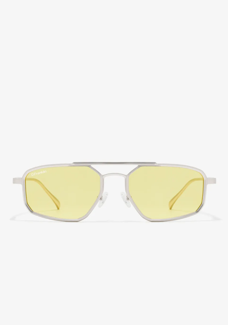 D.Franklin Muni LA Silver / Yellow|Damen Pilotenbrillen|Polarisierte Sonnenbrillen