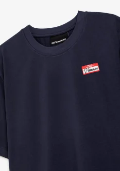 D.Franklin My Name Is Patch T-Shirt Navy|Damen T-Shirts|T-Shirts