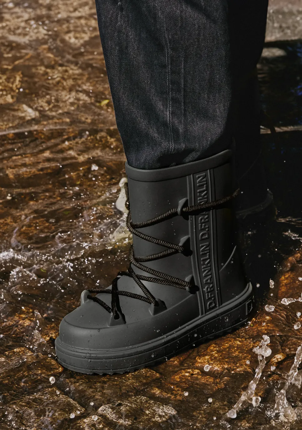 D.Franklin Nevis Black|Damen Stiefel