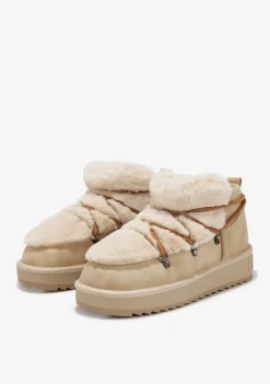 D.Franklin Nordic Trk Fur Low Beige|Damen Stiefel