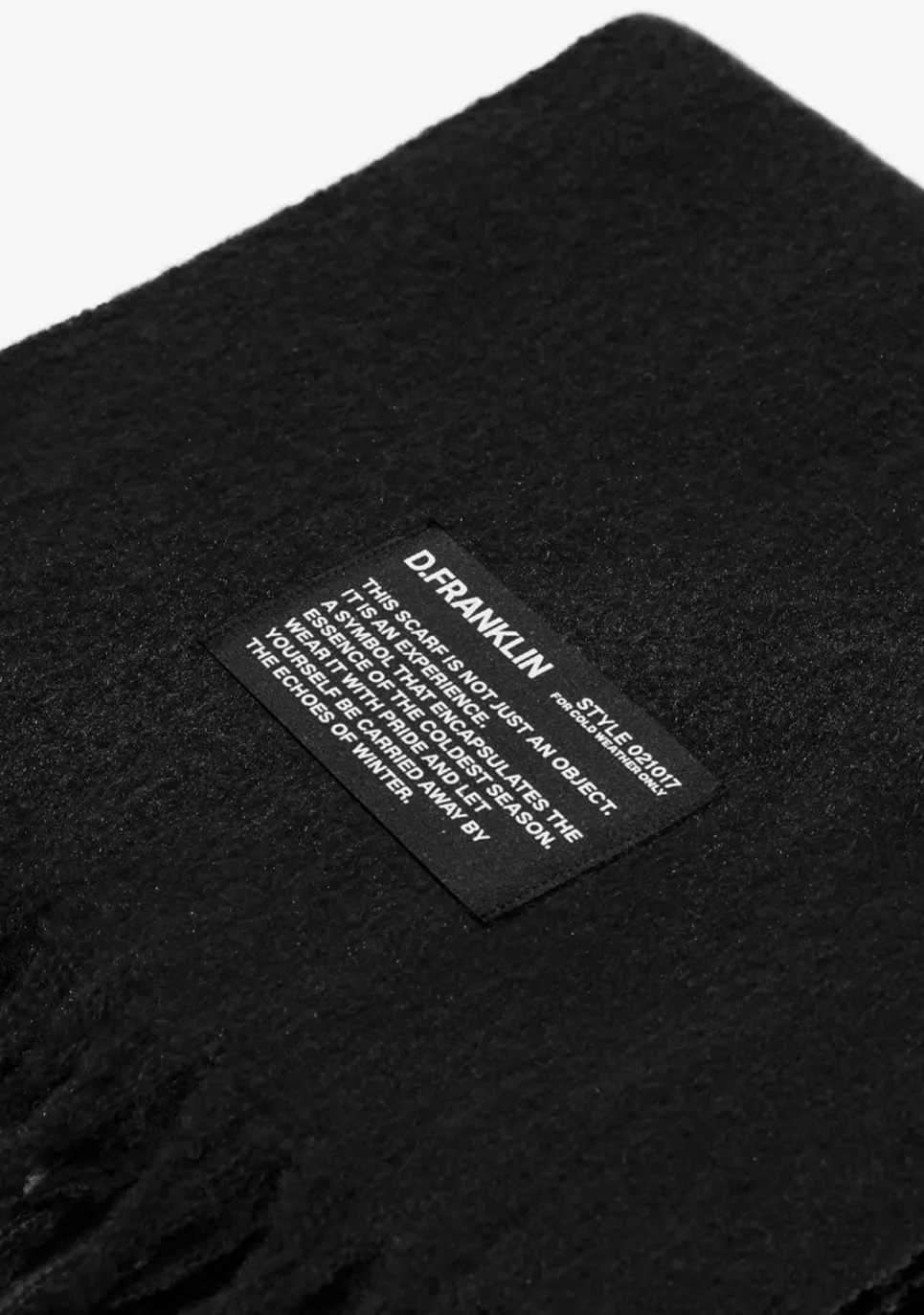 D.Franklin Nordic Basic Scarf Black|Damen Mützen, Schals Und Handschuhe