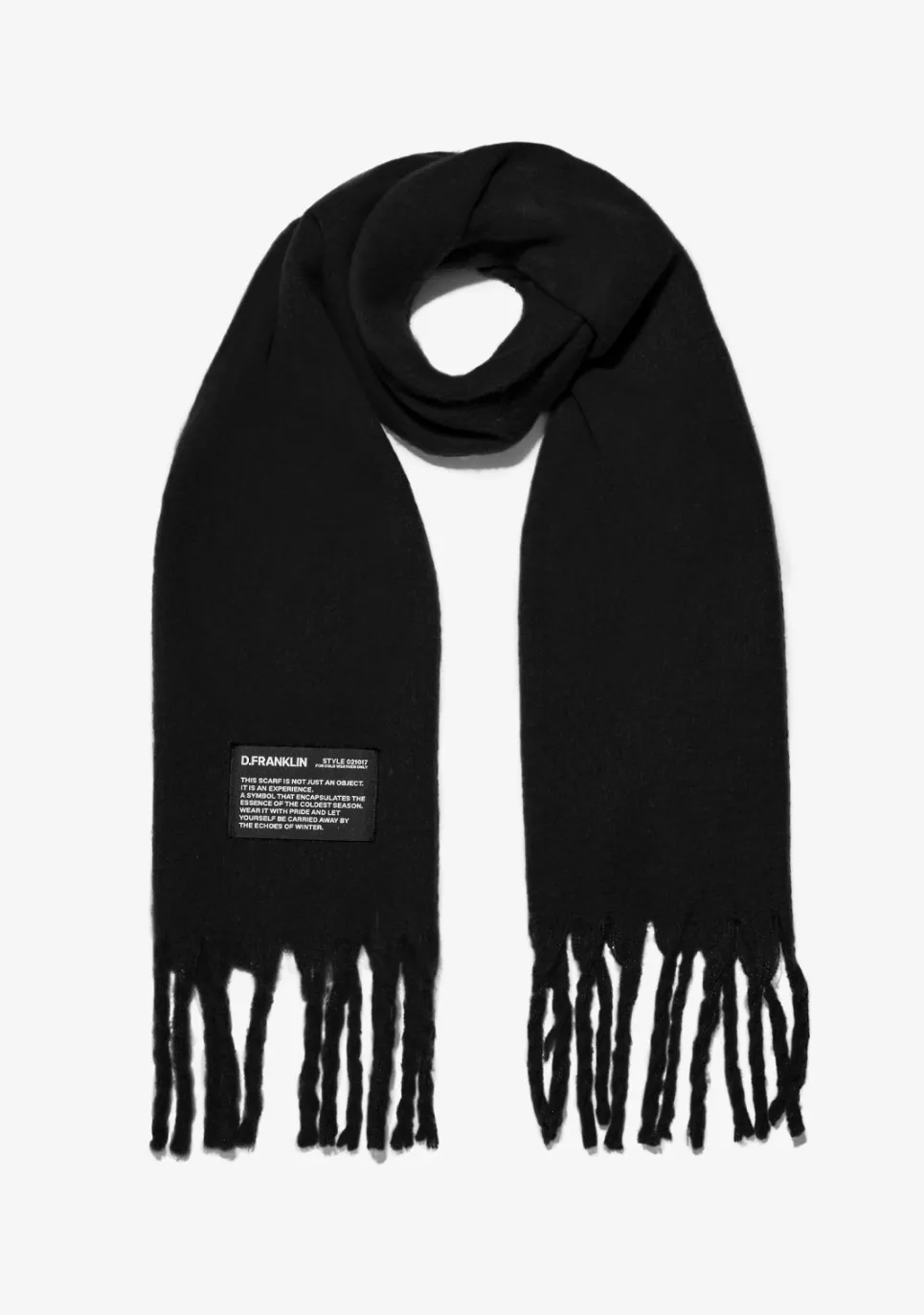 D.Franklin Nordic Basic Scarf Black|Damen Mützen, Schals Und Handschuhe