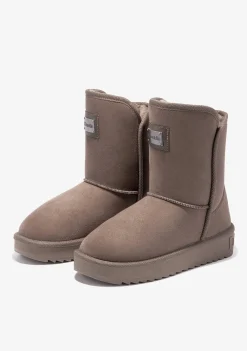 D.Franklin Nordic Basic Taupe|Damen Australische Stiefel|Stiefel