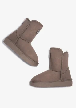 D.Franklin Nordic Basic Taupe|Damen Australische Stiefel|Stiefel