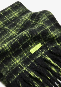 D.Franklin Nordic Bomb Plaid Scarf Black|Damen Mützen, Schals Und Handschuhe
