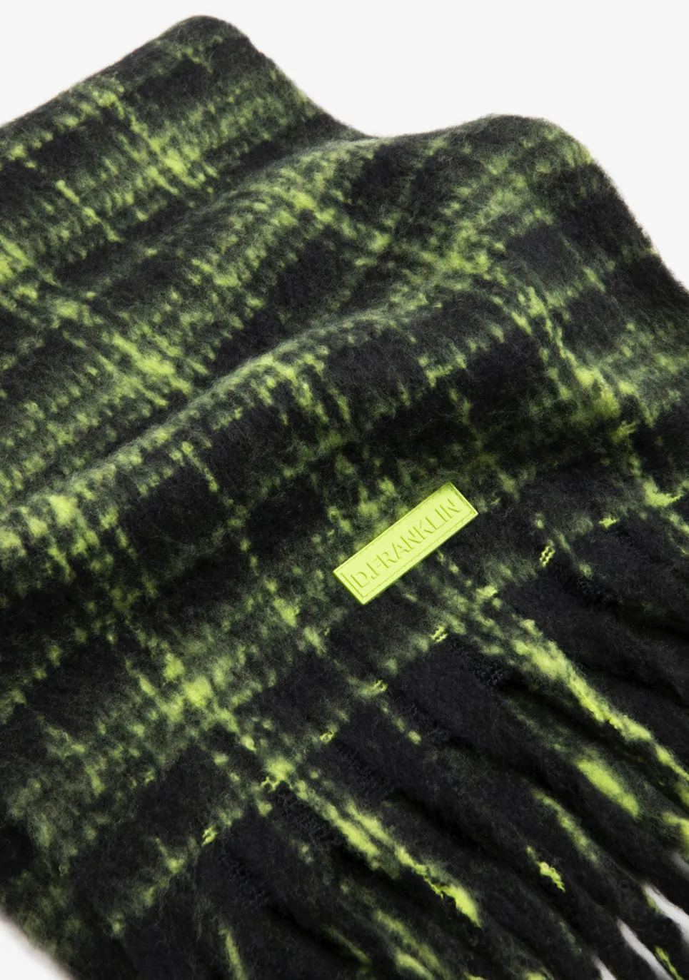 D.Franklin Nordic Bomb Plaid Scarf Black|Damen Mützen, Schals Und Handschuhe