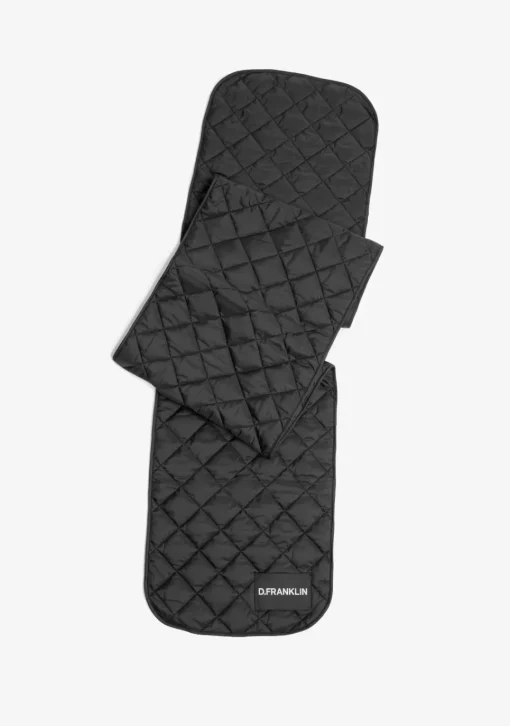 D.Franklin Nordic Bomb Quilted Scarf Black|Damen Mützen, Schals Und Handschuhe|Mützen, Schals Und Handschuhe