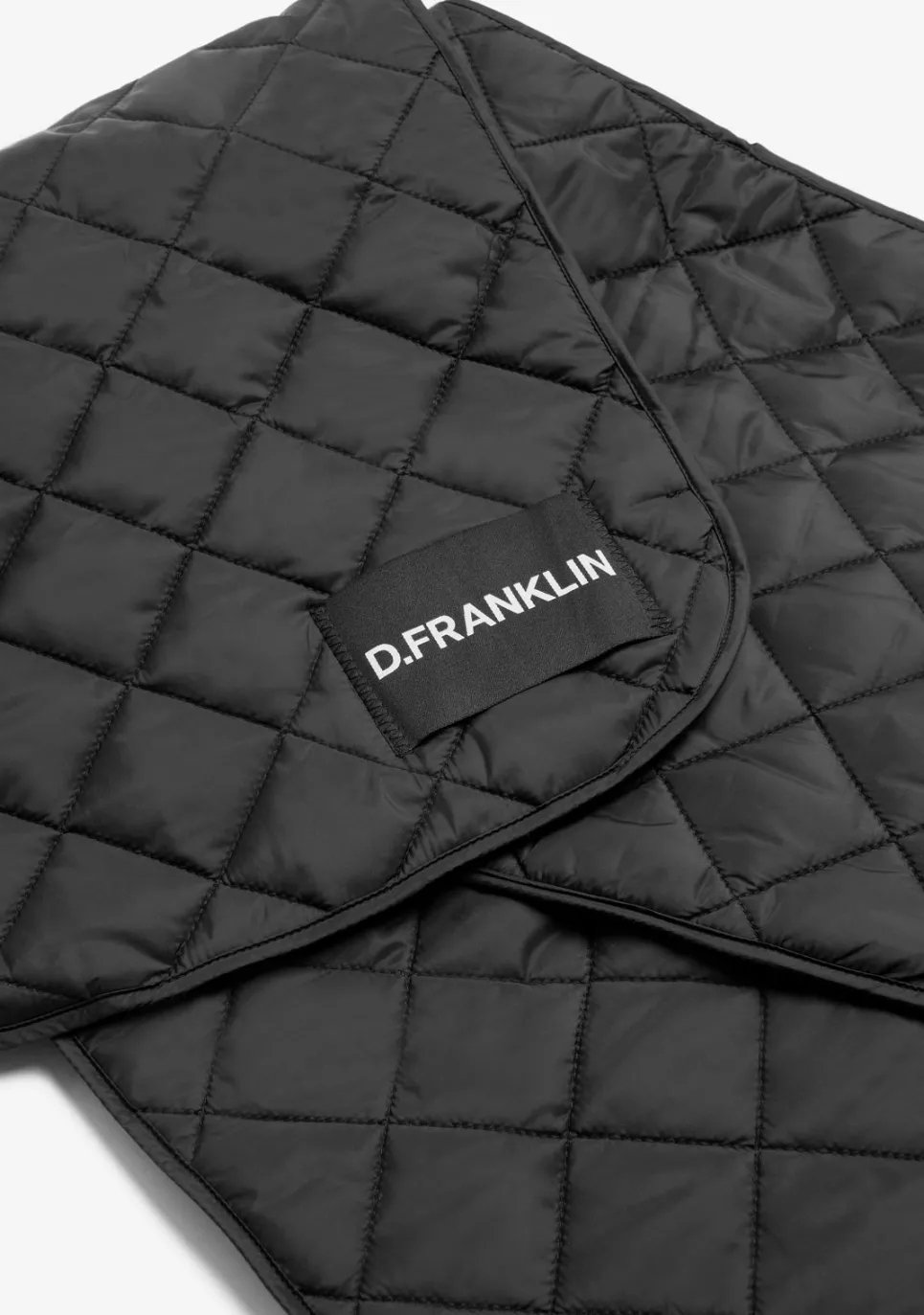 D.Franklin Nordic Bomb Quilted Scarf Black|Damen Mützen, Schals Und Handschuhe|Mützen, Schals Und Handschuhe