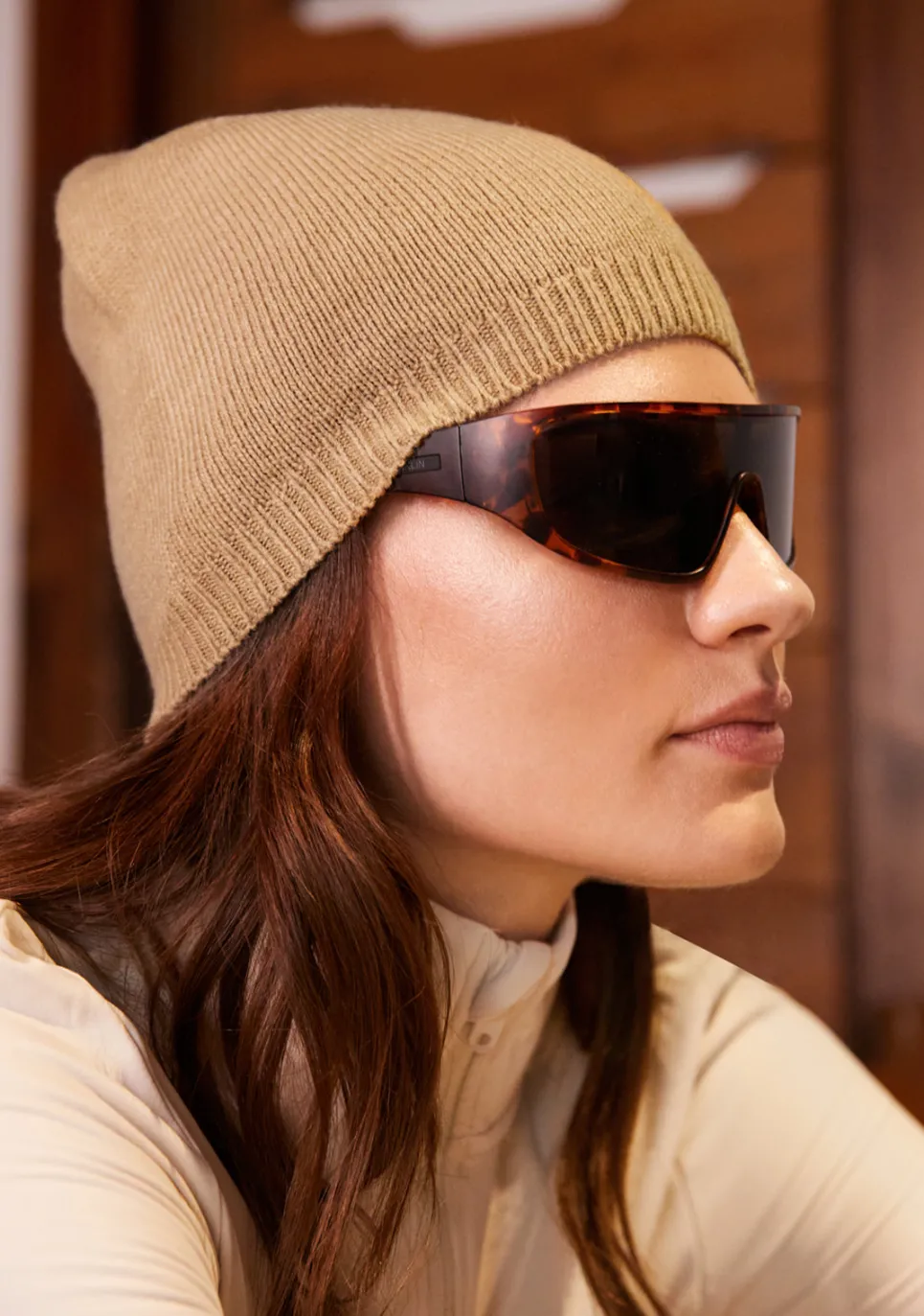 D.Franklin Nordic Bomb Slouch Beanie Beige|Damen Mützen, Schals Und Handschuhe