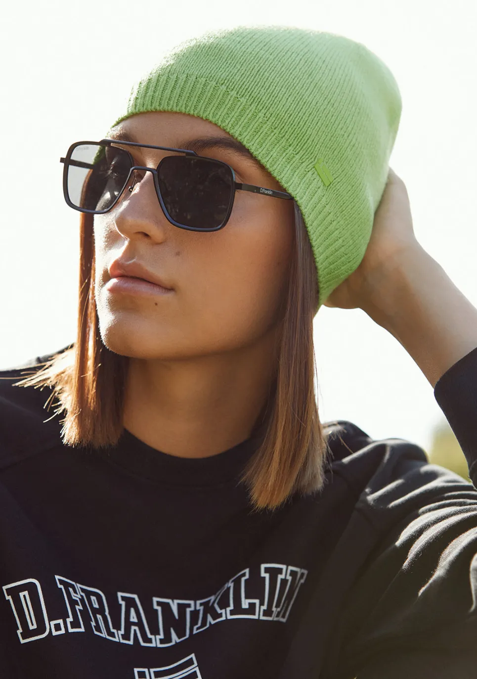 D.Franklin Nordic Bomb Slouch Beanie Green|Damen Mützen, Schals Und Handschuhe