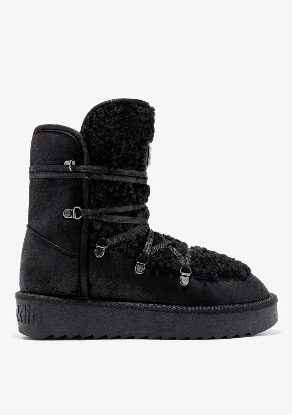 D.Franklin Nordic Fur Black|Damen Stiefel