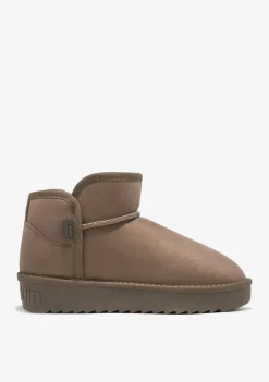 D.Franklin Nordic Low Basic Taupe|Damen Australische Stiefel|Stiefel