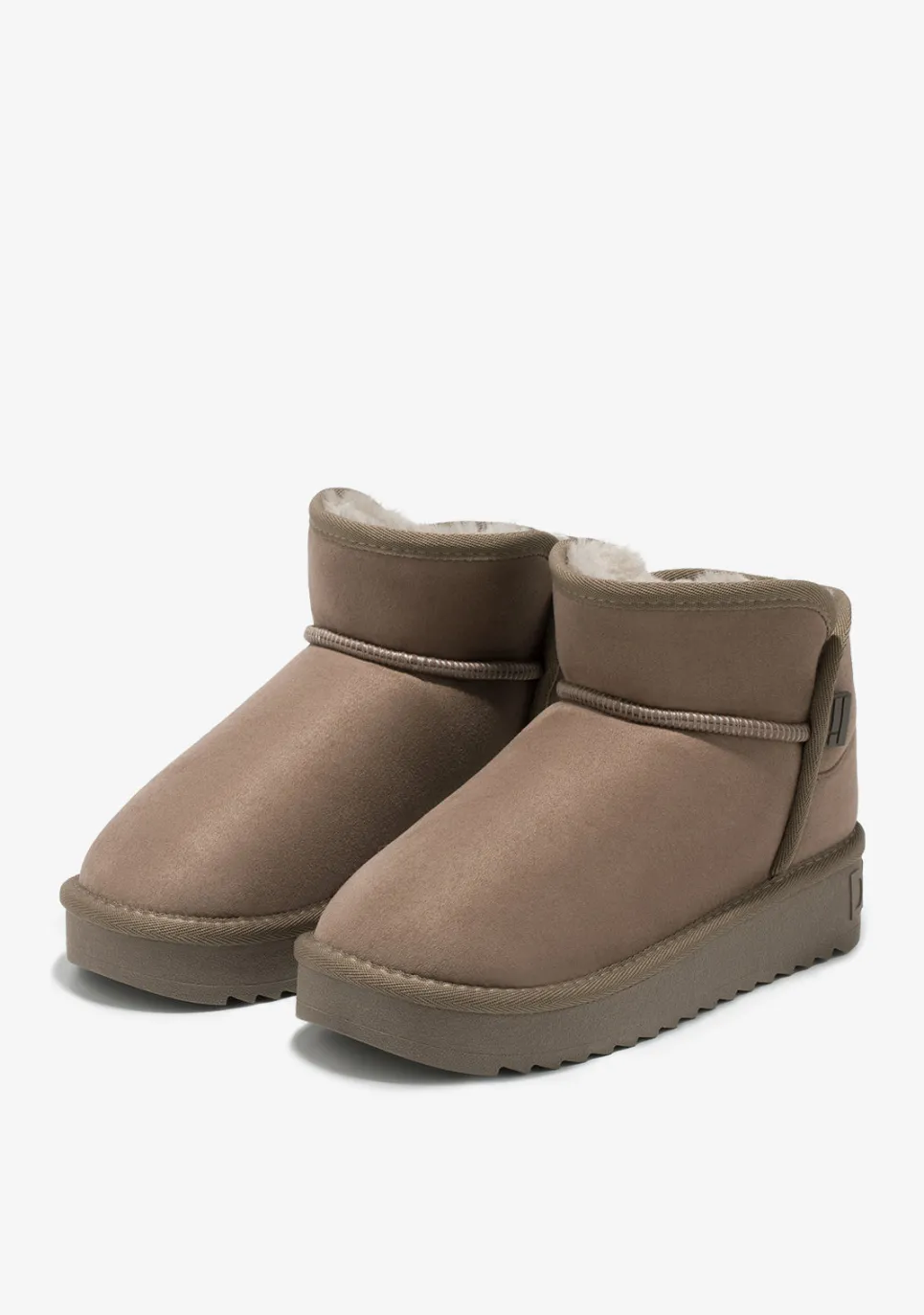 D.Franklin Nordic Low Basic Taupe|Damen Australische Stiefel|Stiefel