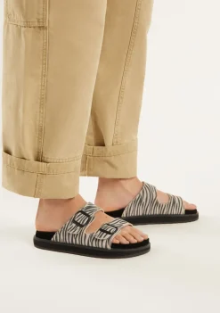 D.Franklin Nordic Sandal Buckle Zebra|Damen Sandalen