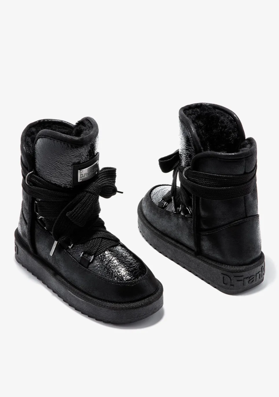 D.Franklin Nordic Shiny Black|Damen Stiefel