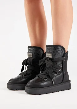 D.Franklin Nordic Shiny Black|Damen Stiefel