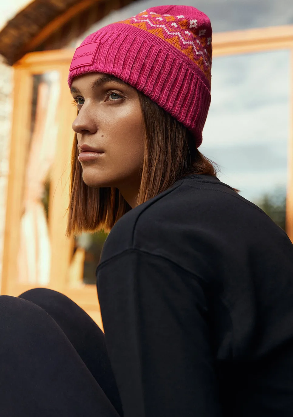 D.Franklin Nordic TRK Fair Isle Beanie Fuchsia|Damen Mützen, Schals Und Handschuhe