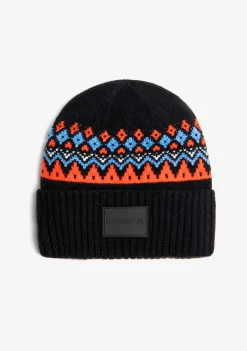 D.Franklin Nordic TRK Fair Isle Beanie Navy|Damen Mützen, Schals Und Handschuhe