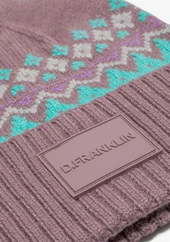 D.Franklin Nordic TRK Fair Isle Beanie Pink|Damen Mützen, Schals Und Handschuhe