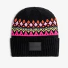 D.Franklin Nordic TRK Fair Isle Beanie Charcoal|Damen Mützen, Schals Und Handschuhe