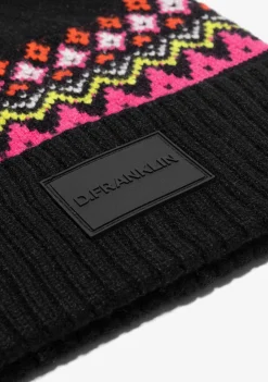D.Franklin Nordic TRK Fair Isle Beanie Charcoal|Damen Mützen, Schals Und Handschuhe