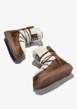 D.Franklin Nordic Trk Fur Camel|Damen Stiefel