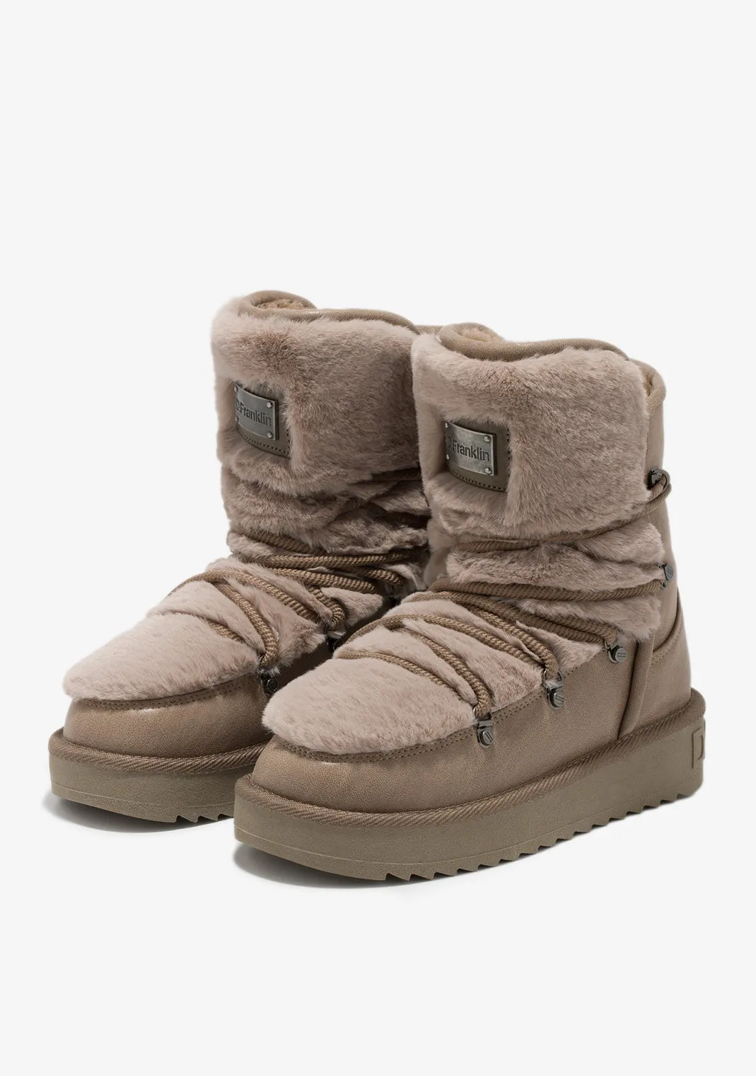 D.Franklin Nordic Trk Fur Taupe|Damen Australische Stiefel|Stiefel
