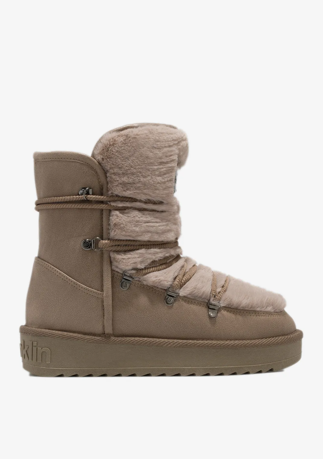 D.Franklin Nordic Trk Fur Taupe|Damen Australische Stiefel|Stiefel