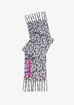 D.Franklin Nordic TRK Leopard Scarf Grey|Damen Mützen, Schals Und Handschuhe