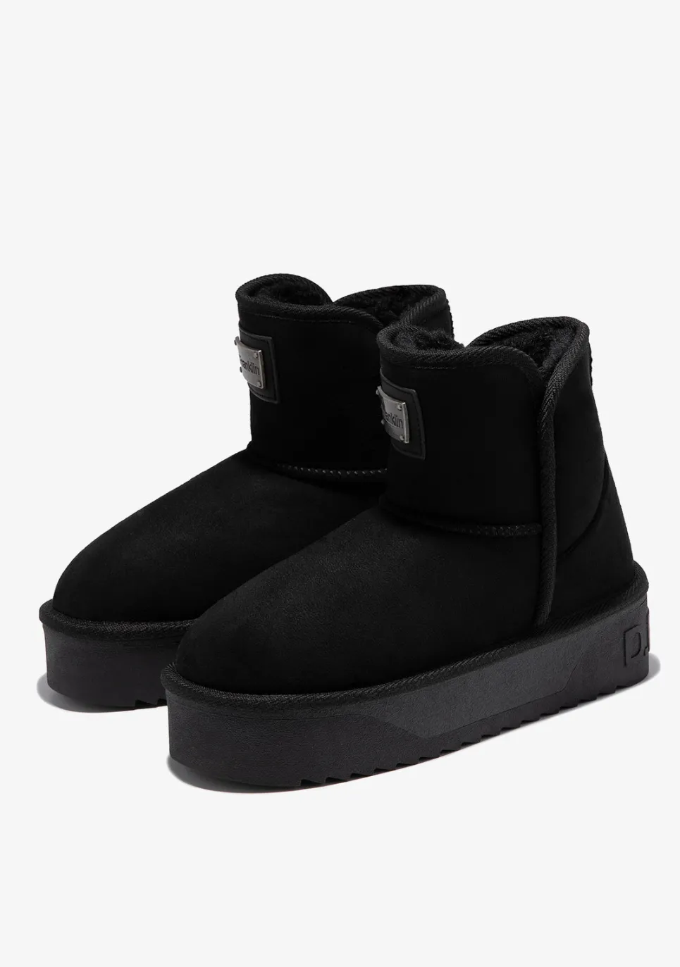 D.Franklin Nordic V.2 Basic Low Black|Damen Plattform-Stiefel|Stiefel