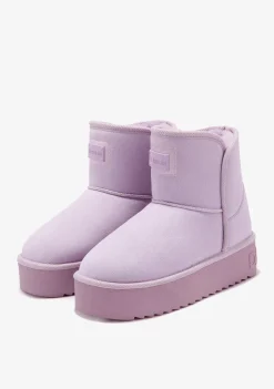 D.Franklin Nordic V.2 Basic Low Lavander|Damen Plattform-Stiefel|Australische Stiefel