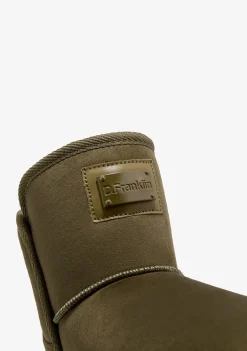 D.Franklin Nordic V.2 Basic Low Olive|Damen Plattform-Stiefel|Australische Stiefel