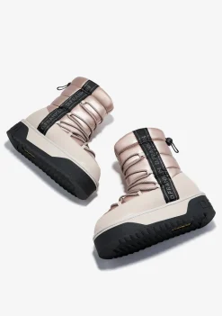D.Franklin Nordic V.2 Bomb Beige|Damen Plattform-Stiefel|Stiefel