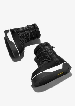 D.Franklin Nordic V.2 Bomb Black|Damen Plattform-Stiefel|Stiefel