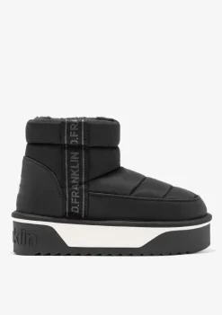 D.Franklin Nordic V.2 Low Bomb Black|Damen Stiefel|Plattform-Stiefel