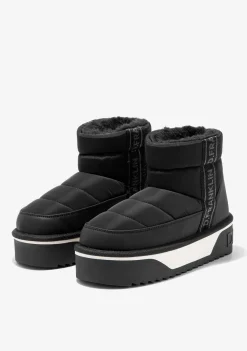 D.Franklin Nordic V.2 Low Bomb Black|Damen Stiefel|Plattform-Stiefel