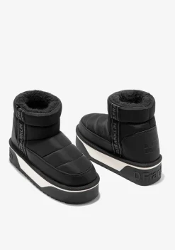 D.Franklin Nordic V.2 Low Bomb Black|Damen Stiefel|Plattform-Stiefel