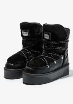 D.Franklin Nordic V.2 Trk Black|Damen Plattform-Stiefel|Stiefel