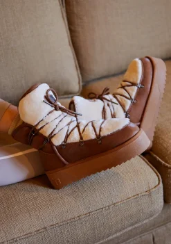 D.Franklin Nordic V.2 Trk Camel|Damen Plattform-Stiefel|Stiefel